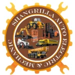 Shangrilla Auto Electric Mechanic official logo designed by White Gold Digital Marketing (WGDigi) in Bergamo, Italy